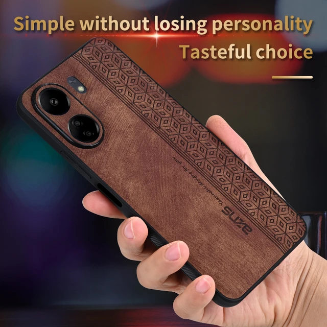 Funda de cuero Xiaomi 12 Pro - Funda a prueba de golpes Patrón de madera