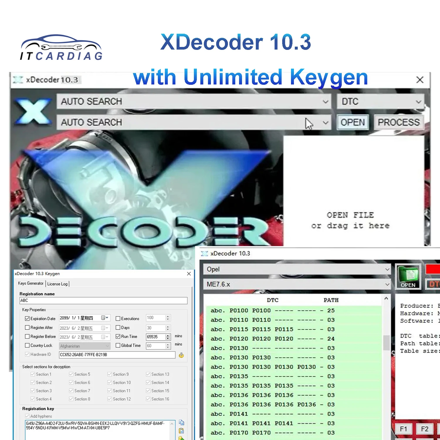 New XDecoder 10.3 DTC Remover DTC OFF Delete Software Disable Error off  DTCRemover for many Laptops 2021 hot dtc remover for kess k tag fgtech obd2 software mtx dtc1 8 5 0 with keygen 9 extra ecu tuning sw software ecu fault