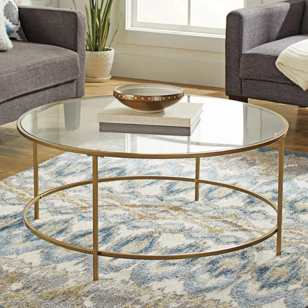 

2023 New Gold Finish Coffee Table