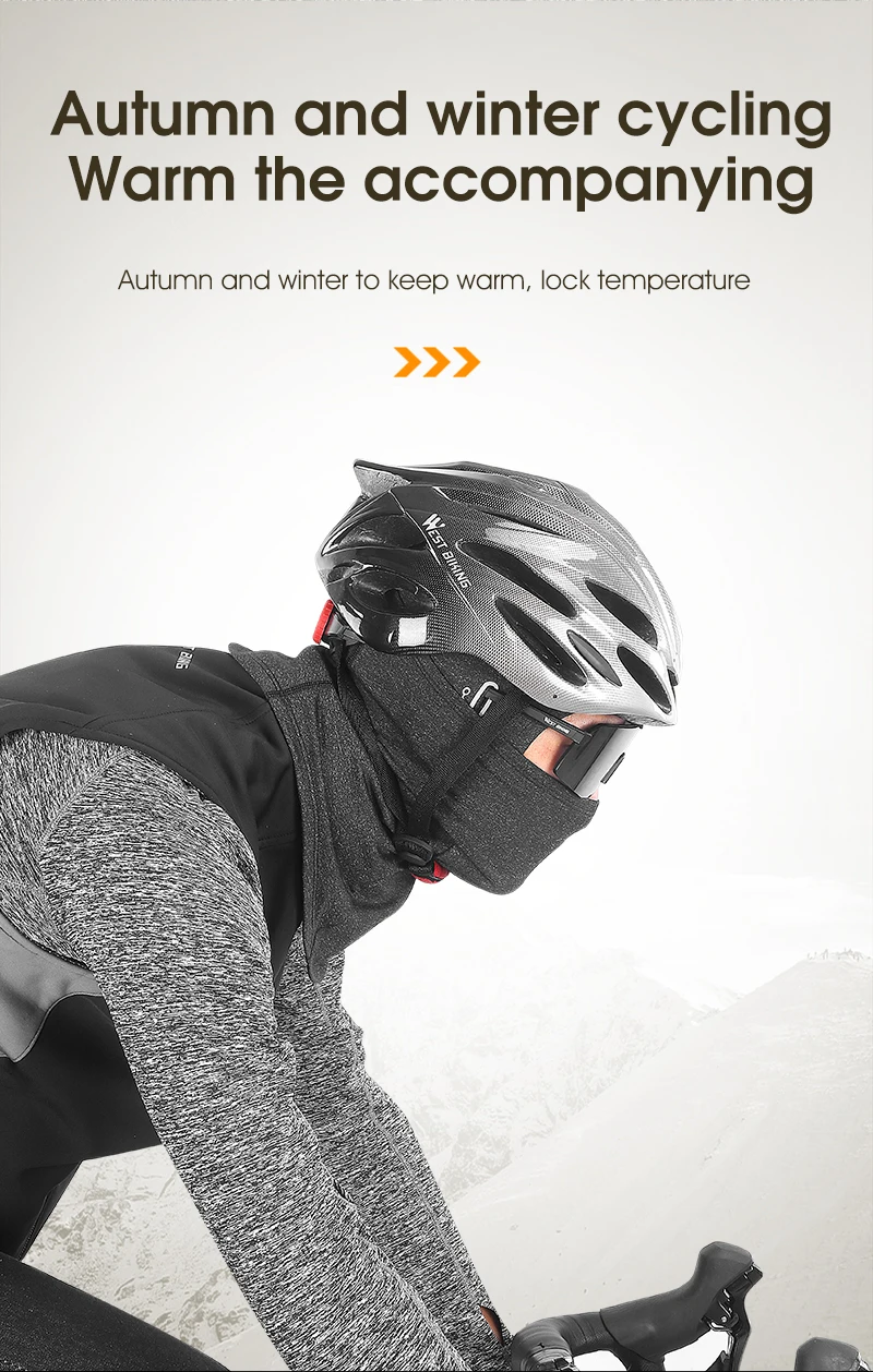 WEST BIKING Winter-Fleece-Sturmhaube, Vollgesichtsmaske, winddicht, thermisch, Unisex, Skifahren, Radfahren, Kopfbedeckung, Fahrradhelm, Liner, Sportausrüstung – Detail 38