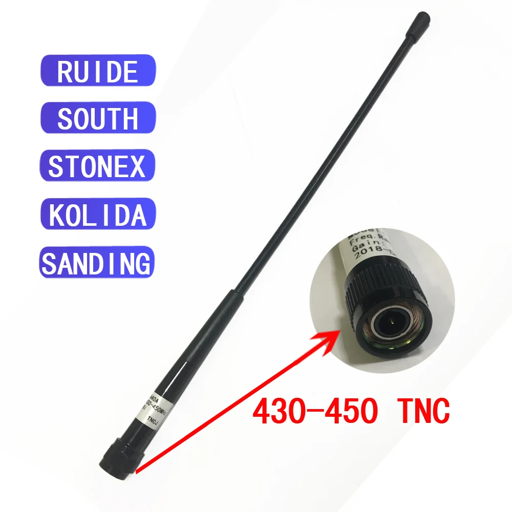 Antenne Fouet 430-450MHz Avec Connecteur TNC - Pour GPS De Chantier Topcon Trimble Sokkia