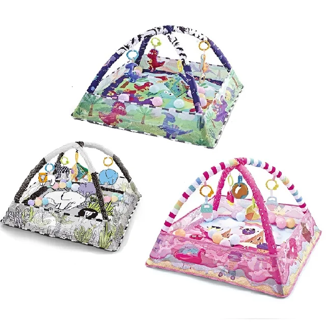 Multifunctional Baby Fitness Frame Crawling Game Blanket Educational Mat Fence Crawling Kids Activity Mat Gym Baby Toys Gift 6