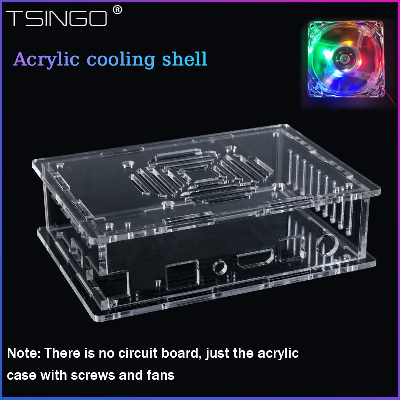

Acrylic cooling protective shell video game console modification with color cooling for X96 MAX Plus/HK1 TV Box/X3 Box