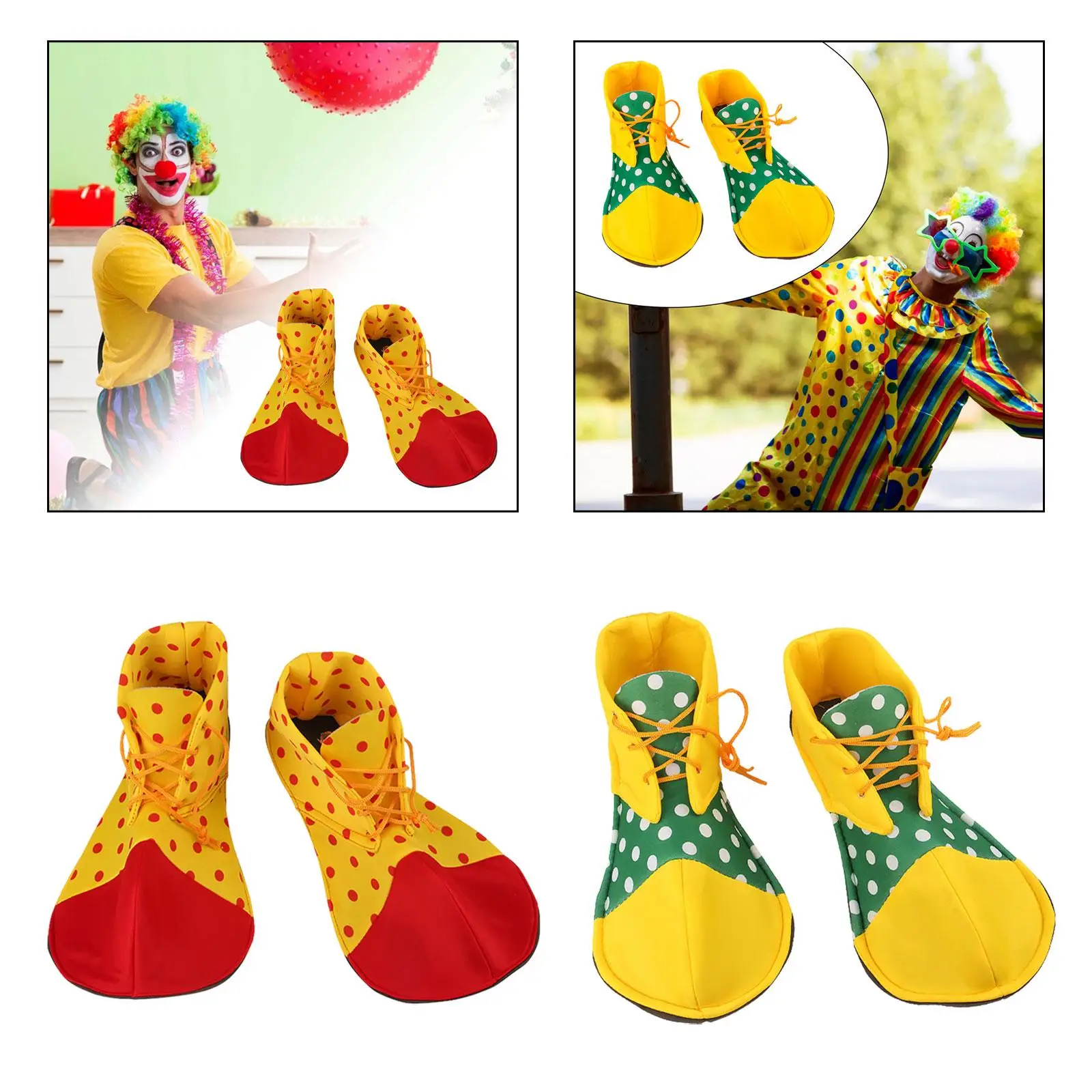 Adult Clown Shoes Costume Footwear for Festivals Themed Party Masquerade