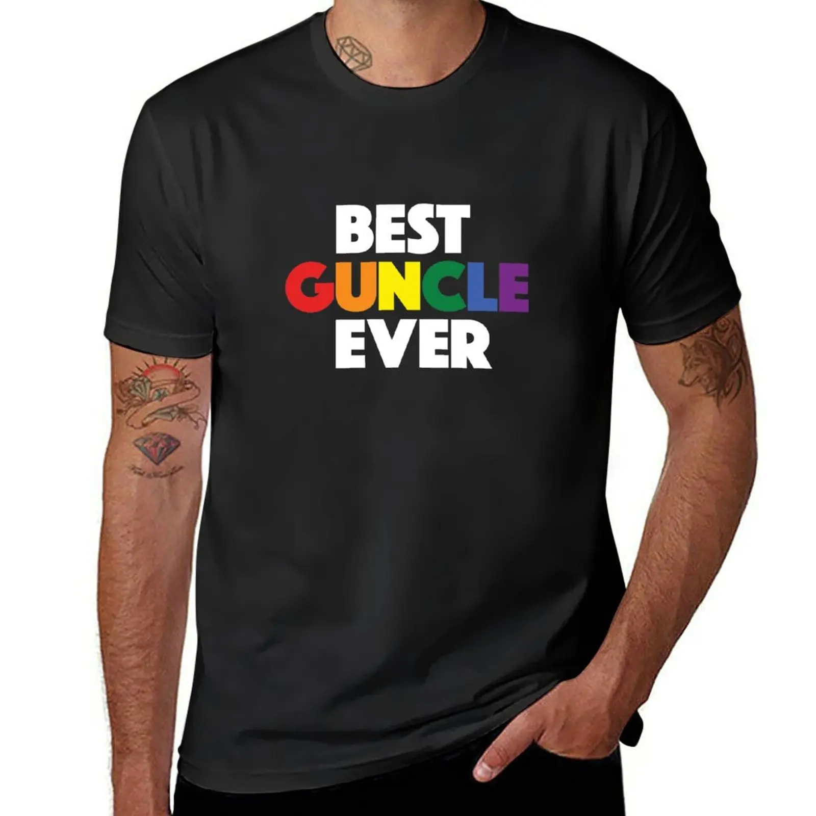 

New Best Uncle Ever - Funny Gift for Gay Uncle - Guncle T-Shirt t shirt man Tee shirt customized t shirts mens t shirts pack