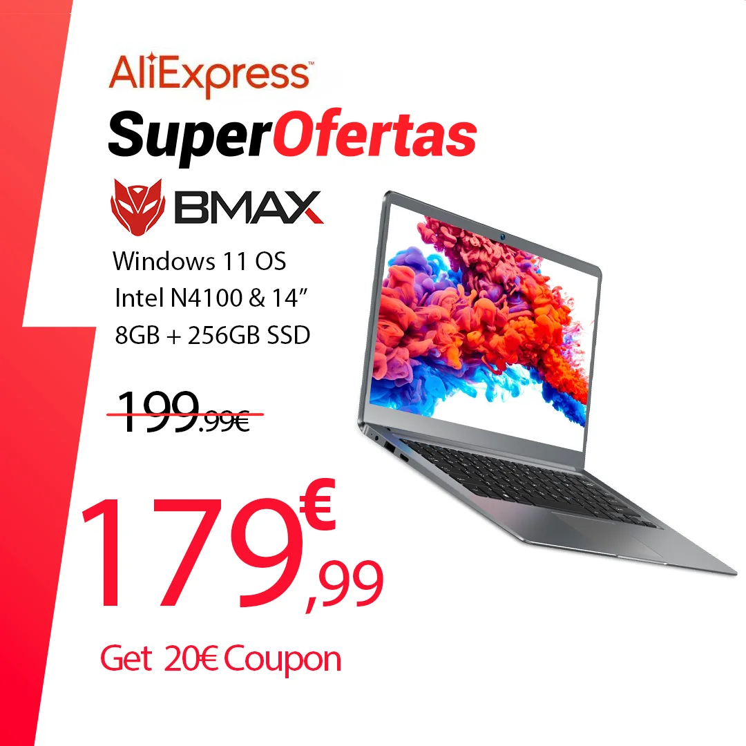 Bmax S14 Laptop Da 14 Pollici Intel N4100 Cpu 8Gb Ram 256Gb Ssd Windows 11 Notebook 1920*1080 Dual Wifi Usb Laptop Pc