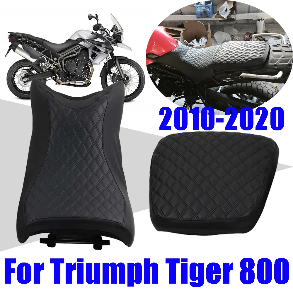 

For Triumph Tiger 800 XC XCA XCX XR XRT XRX Tiger800 Leather Seat Cushion Cover Protection Motorcycle Accessories Seat Cover