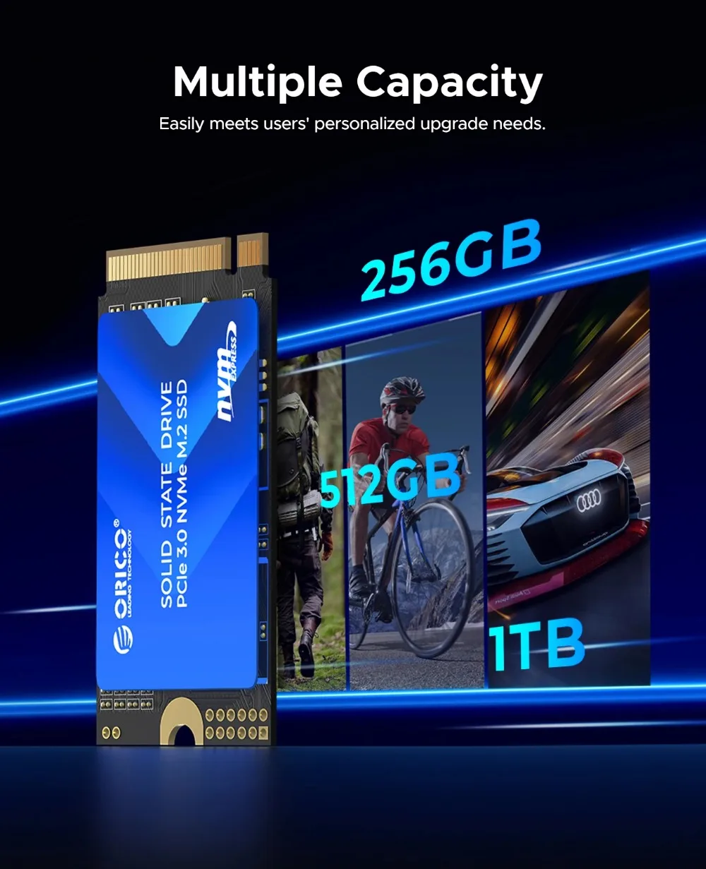 ORICO M.2 2242 NVMe SSD 512GB PCIe 3.0 com Velocidade de Leitura