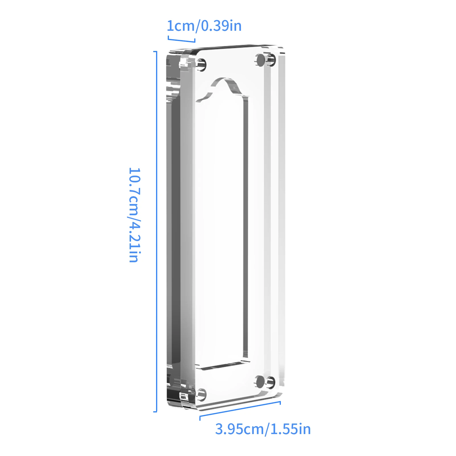 M.2 2280 SSD Storage Holder Anti-Shock Acrylic Protection SSD For Desktop Holder With 1 Slot M.2 2280 Internal Solid States