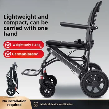 Sedia a rotelle leggera pieghevole vecchio viaggio speciale portatile semplici Cybers