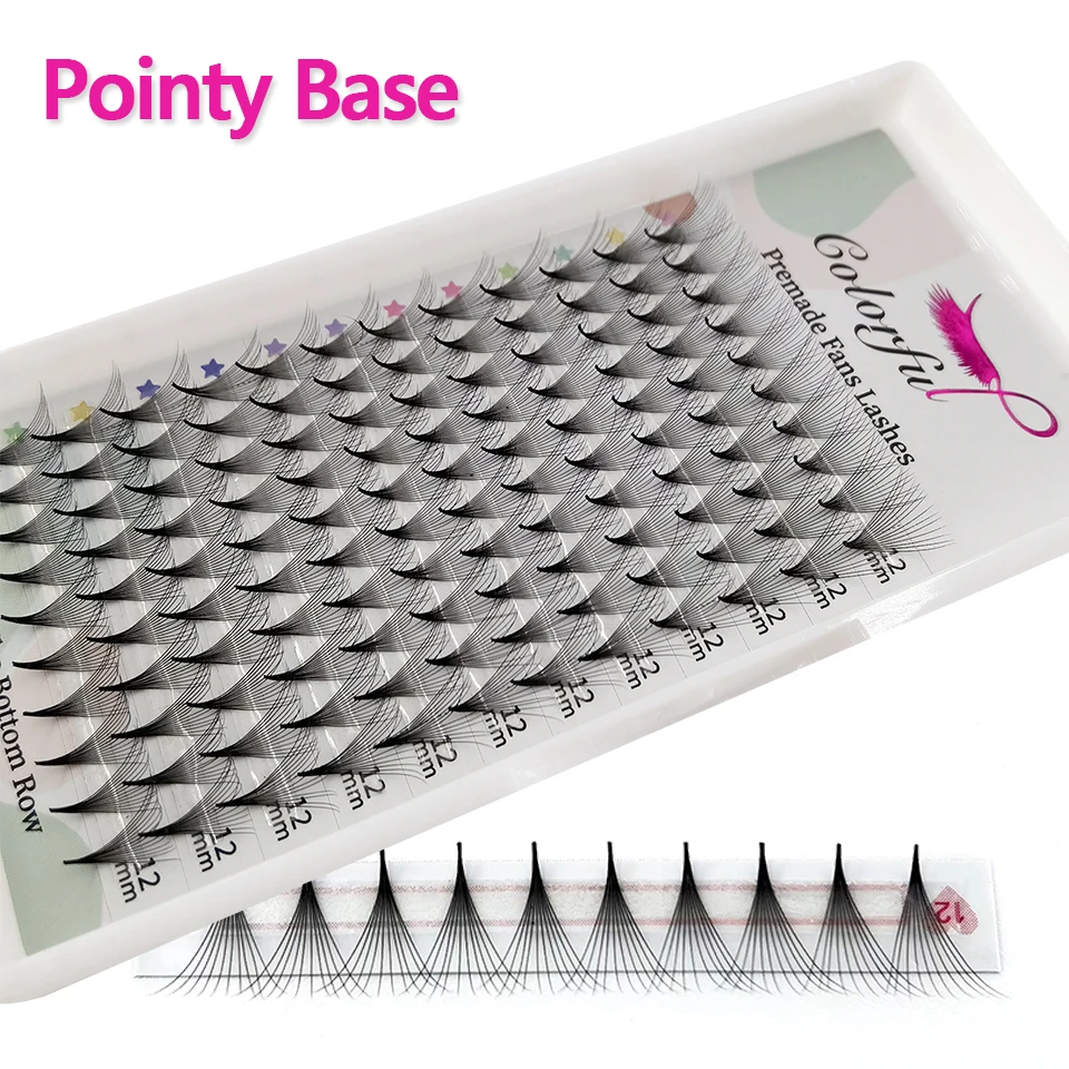 

Handmade 6d 8d 10d 12d 20d Pointy Base Promade Volume Fans Eyelash Extensions Cashmere Soft Faux Mink Russian Volume Hybrid Lash