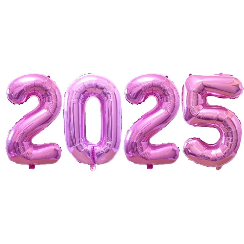 thumbnail image 1 of Decoraciones de Feliz Año Nuevo 2025 Caja de regalo de botella de champán de Año Nuevo Globos de aluminio de oso para suministros de fiesta de Nochevieja de Navidad, 1 of 5