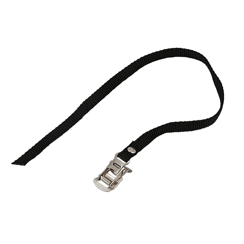 4 Road/Mountain Bike Pedal Replacement Cycle Toe Straps Black Nylon Security Fit
