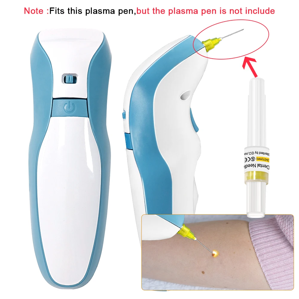 Plasma Pen Needles 0.3*21mm PAA Ozone Plasma Skin Tag Removal Pen Needles for Beauty Face Eyelid Lift Spot Mole Tattoo Removal