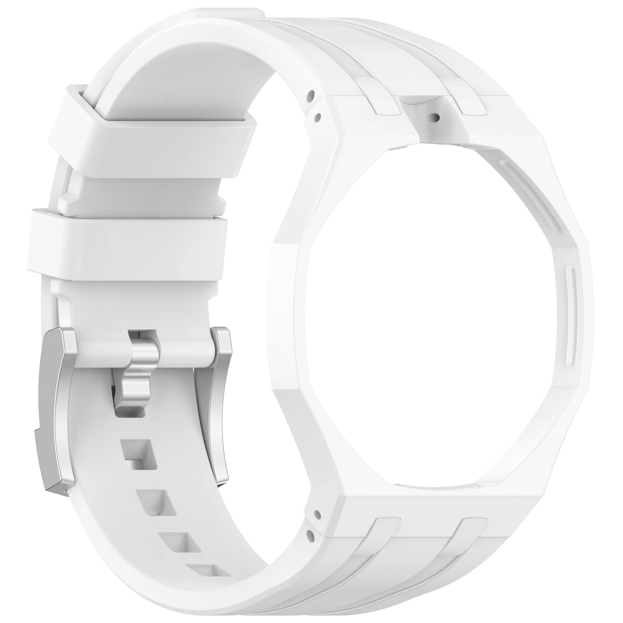Silicone Strap with Integrated Watch Band and PC Case Accessories