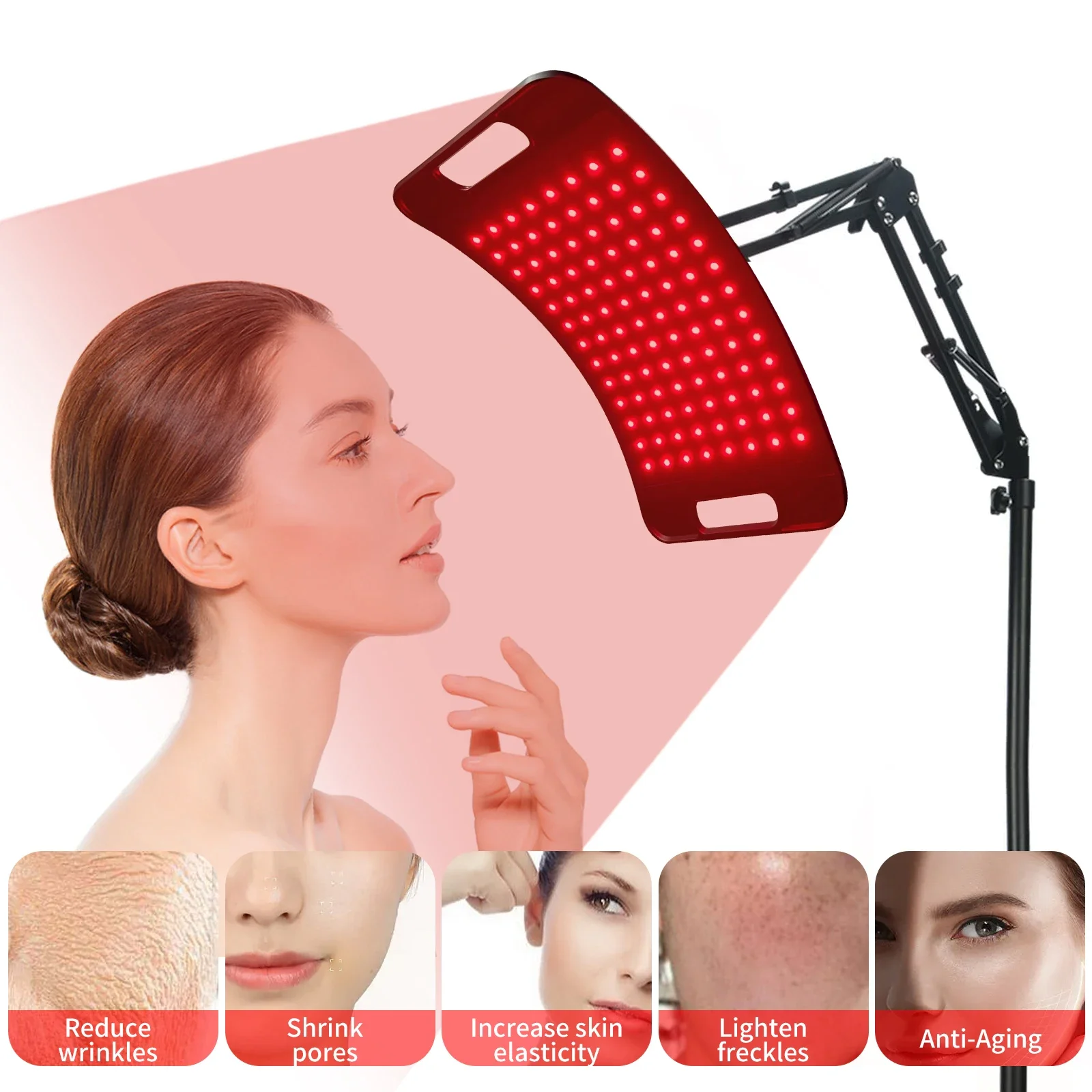 Red Light Lamp for Body Infrared Light Panel with Stand 660nm Red Light &850nm N