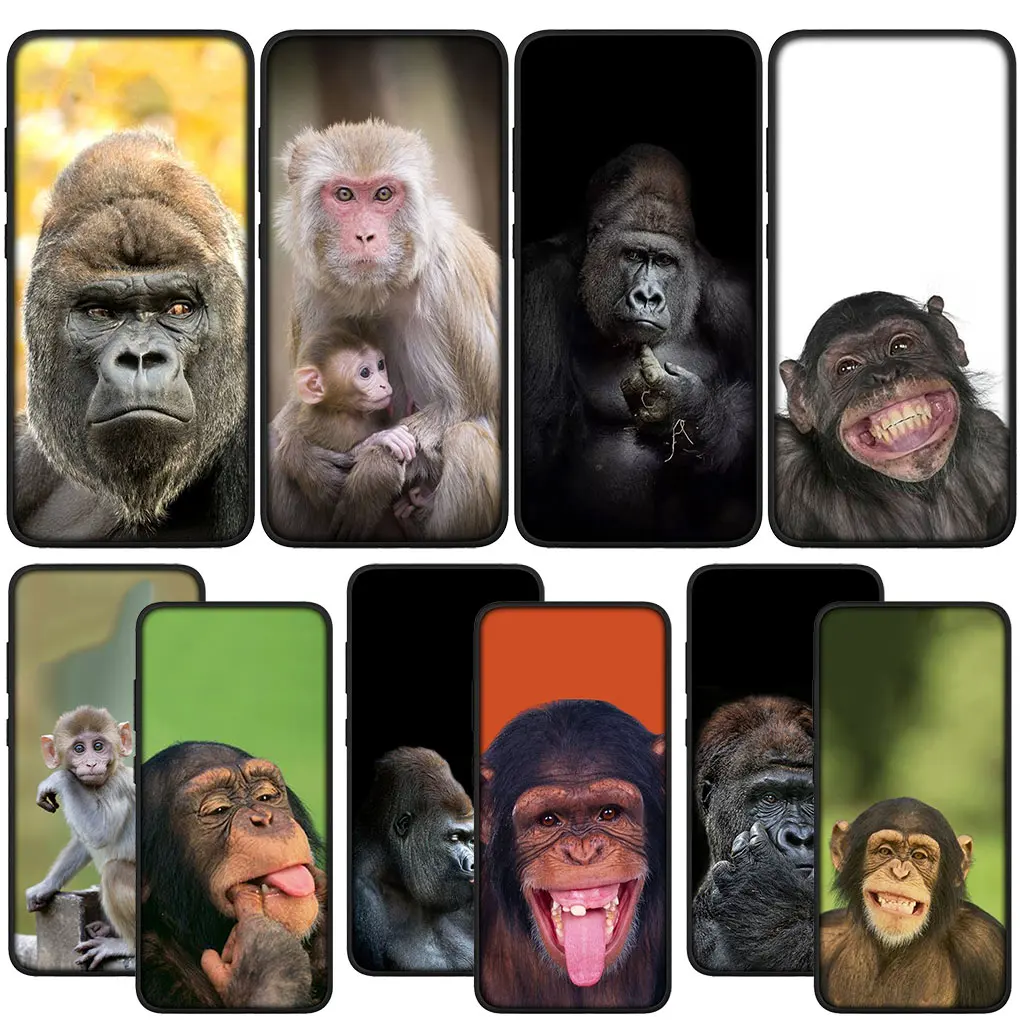 Monkey Gorilla Ape Baby Custodia Morbida Per Samsung Galaxy S21 S20 Fe S23 S22 Ultra S8 Plus A12 A13 A21S A73 + Custodia Per Telefono
