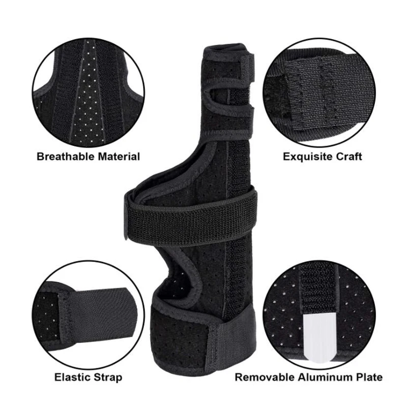 joingood Stecca per mignolo, Stecca per Dito Regolabile per 4 o 5 Dita, Tutore per Anulare e Mignolo, Stecca Metacarpale per Dita Rotte Artrite Tendinite, Adatta per Mano Destra o Sinistra(Maglia,XS