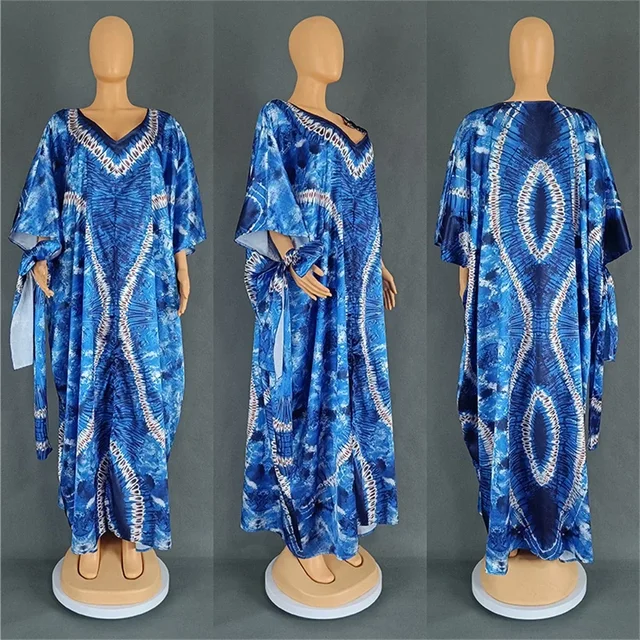 Robes africaines pour femmes Hijab caftan imprimé ample Boubou Robe afrique vêtements Ankara Dashiki dubaï Abaya écharpe Robe Caftan Robe