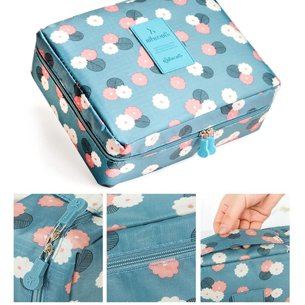 Women Toiletries Personal Hygiene Waterproof Portable Cosmetic Bag Outdoor Travel Organize Bags Girl Storage Beauty Makeup Cases 5