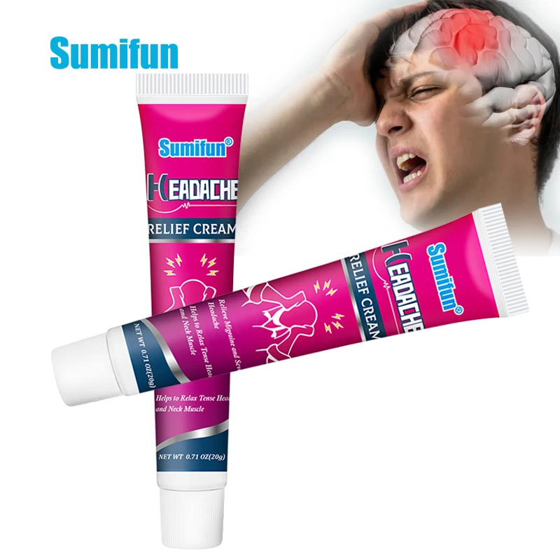 

Sumifun 20g Brain Ringing Headache Cream Insomnia Dizziness Cream Relieve Nervous Dizziness Ointment Migraine Head Analgesic