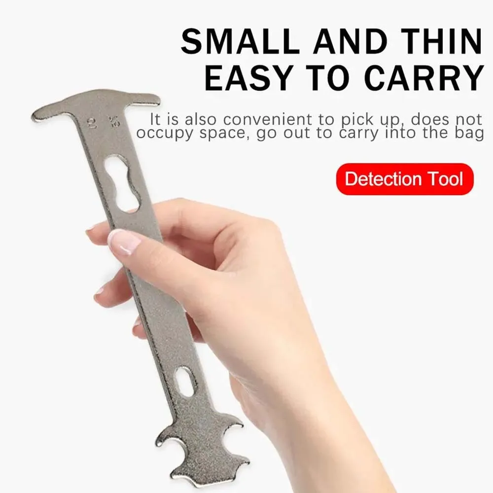 Bicycle Chain Measuring Caliper, Bicycle Chain Wear Check Indicator Repair Tool, Mountain Bike Chain Wear Tool "