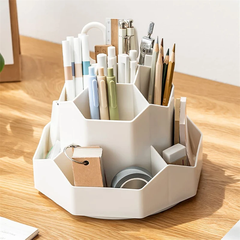 Rotating Desk Organizer For Kids, Art Supply Storage Organizer For