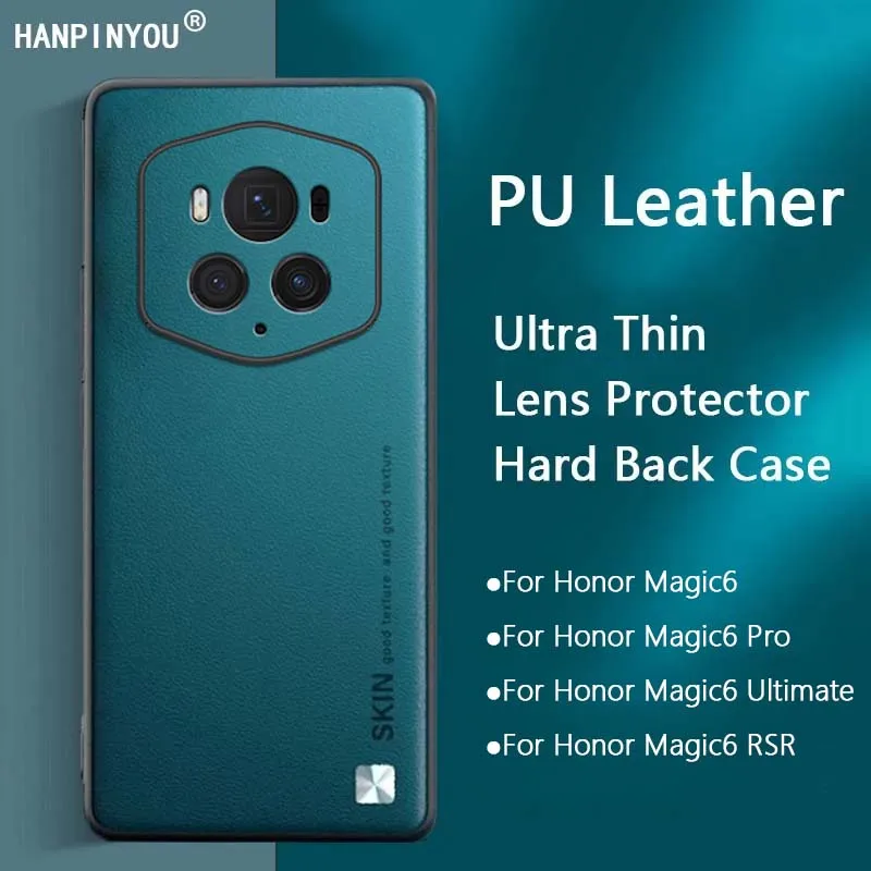 Custodia Posteriore In Pelle Per Honor Magic6 Magic5 4 Pro Ultimate Rsr Protezione Rigida Opaca Per Fotocamera Custodia Morbida Antiurto In Tpu