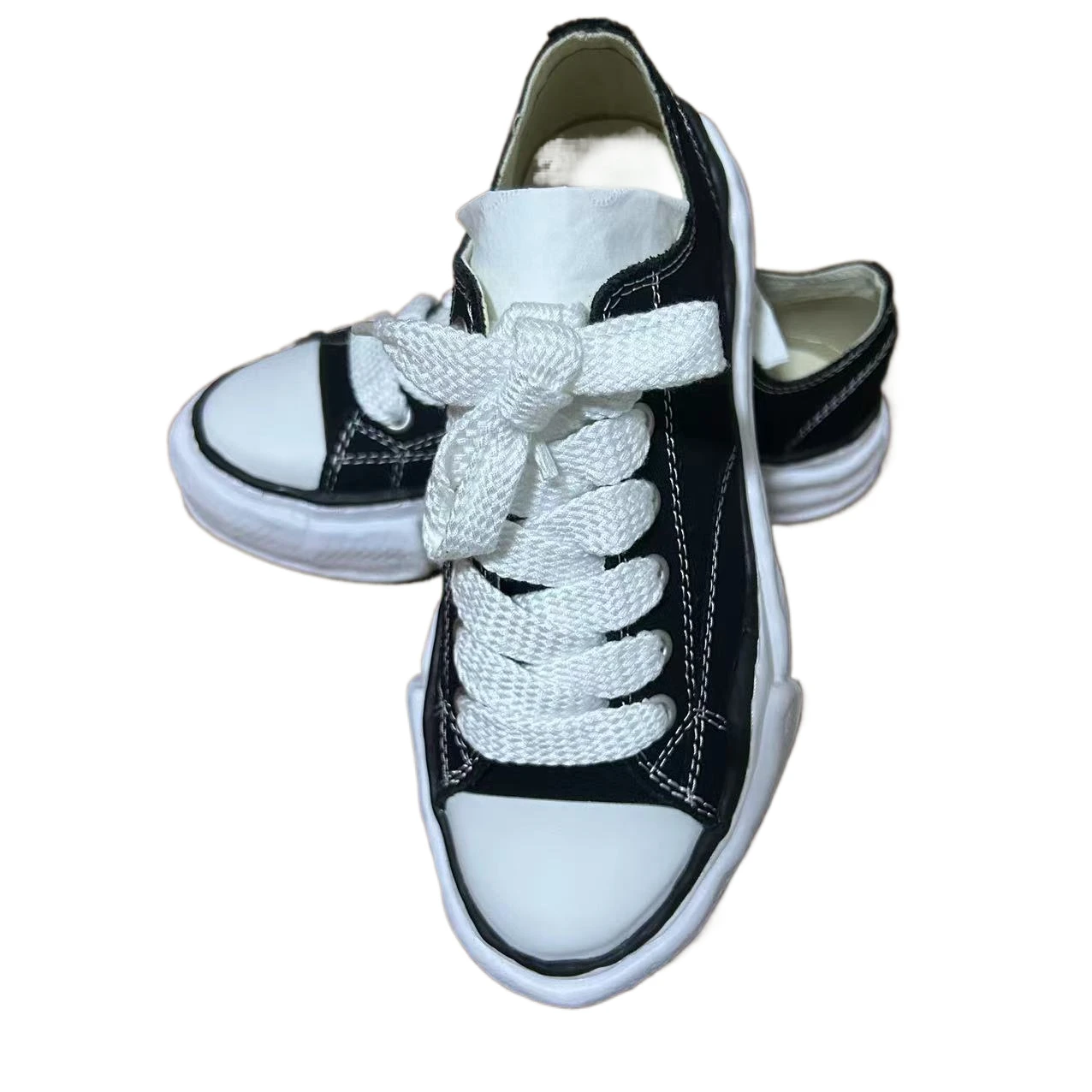 Fashionable High Street Dissolved Sulfide Sole Canvas Shoes Lace up Retro Casual Sports Shoes Hip Hop Unisex Couple Sneakers