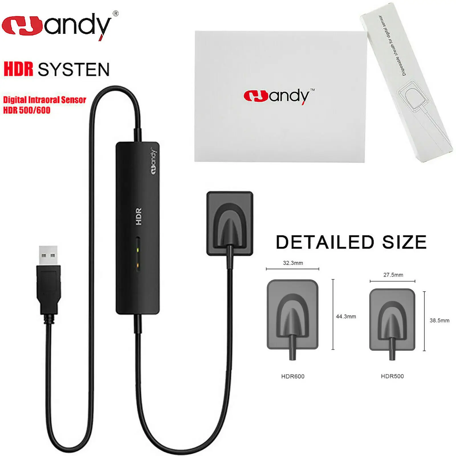 

Durable and Reliable Dental X-ray Sensor Leading Core Technology High-speed Direct USB interface