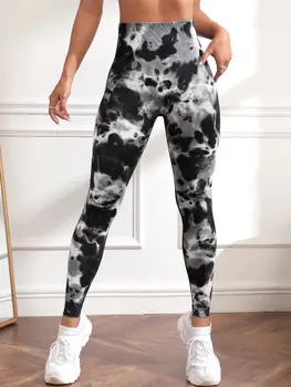 High Waisted Tie Dyed Leggings 3