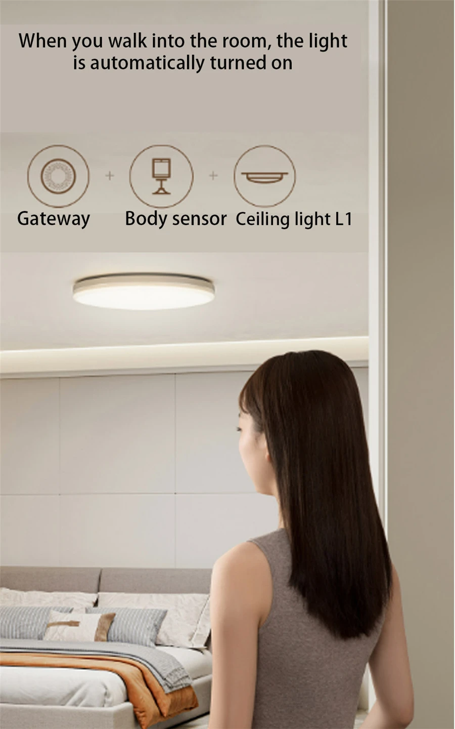 Original Ceiling Light L1-350 ZigBee 3.0 Color Temperature Bedroom Led Lamp Lig