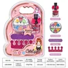 Children Makeup Kit Lipgloss Eyeshadow Nail Polish File Non-toxic Makeup Princess Girl Cosmetics Washable Christmas Gift For Kid 4