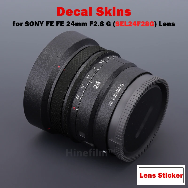 24 2.8G Lens Protective Vinyl Decal Skin for Sony FE 24mm F2.8 G (  SEL24F28G ) Lens Protector Anti-scratch Cover Sticker