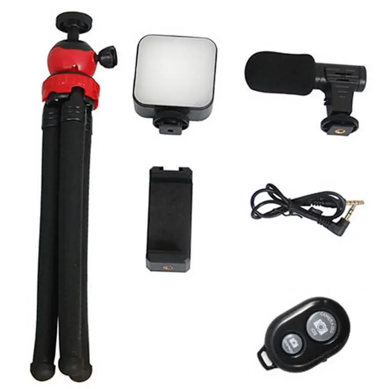 Vlogging Kit Smartphone Vlog Kit With Microphone Selfie Stick Phone