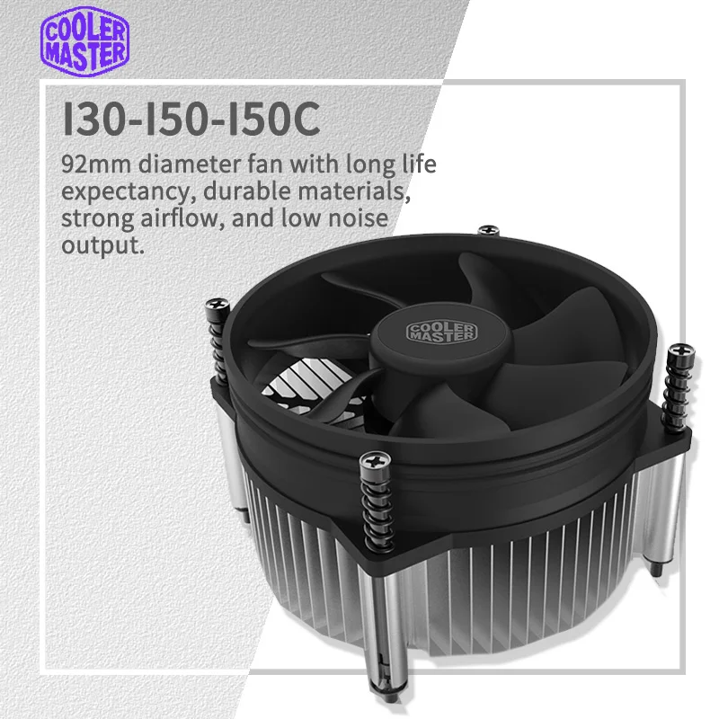Cooler Master I30 I50 I50c MINI CPU Cooler 2600 RPM Quiet Fan For Intel LGA115X 1200 And M-ATX Radiator