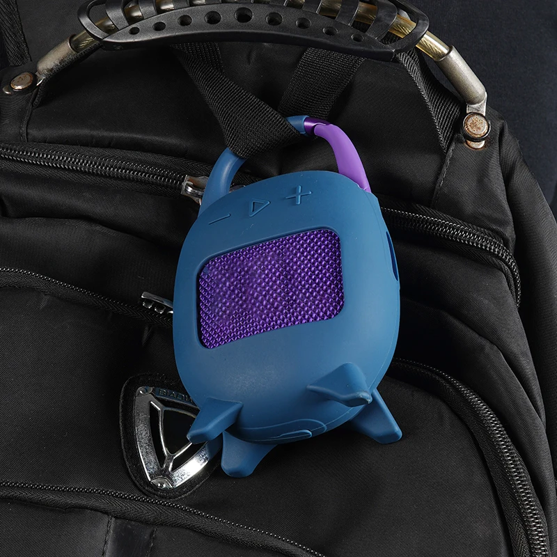 Silicone Cover Case Shockproof Protective Carrying Case Speaker Carrying Stand Up Cover Pouch for JBL Clip 5 Portable BT Speaker