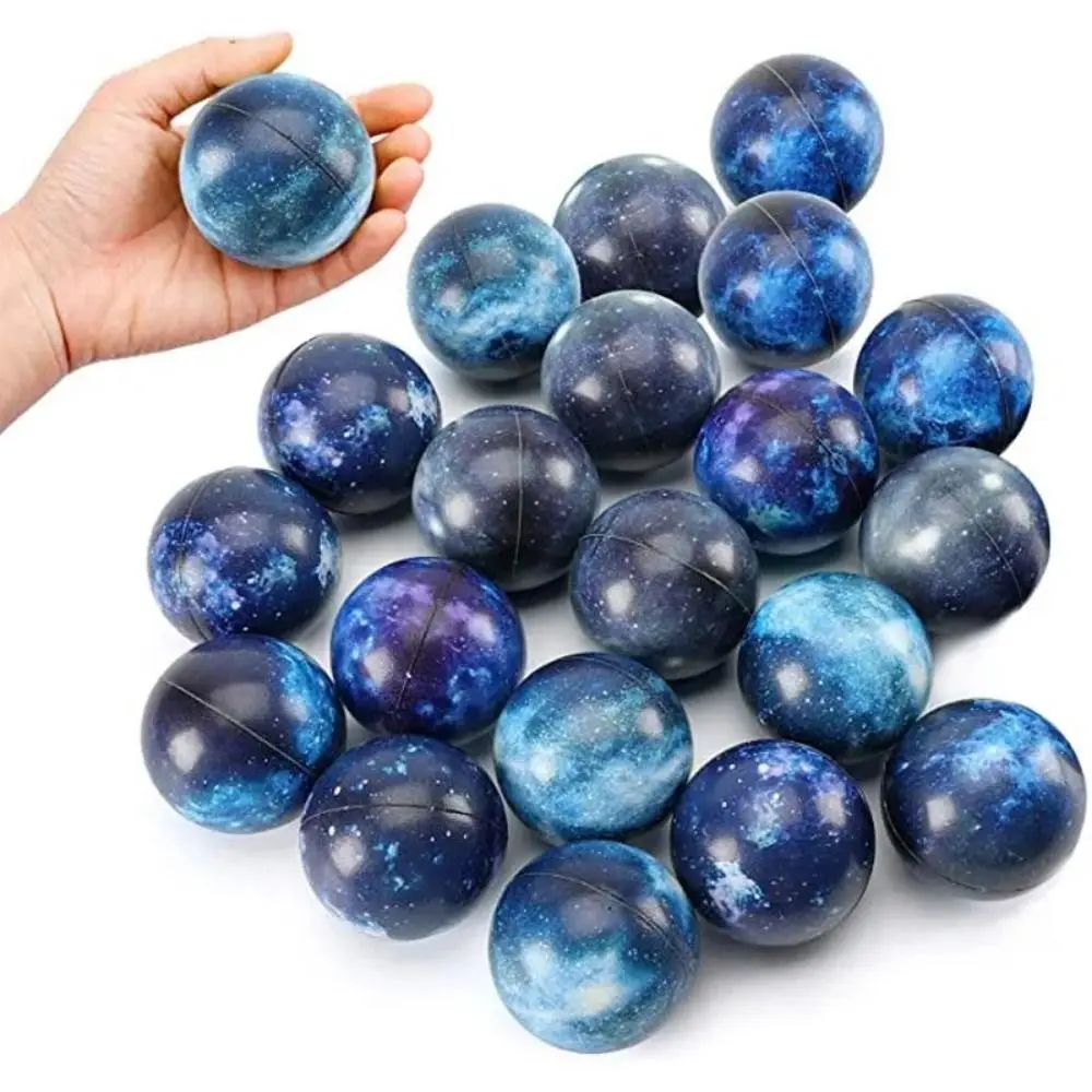 

1Pcs 6.3CM Foam PU Galaxy Blue Starry Sky Ball Space Planet Ball Kids Early Learning Supplies Kid Educational Toys Birthday Gift