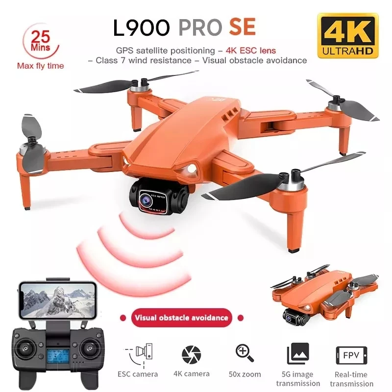2022 Новый L900 Pro Дрон GPS 4K профессиональная SE HD камера 5G FPV визуальное Предотвращение