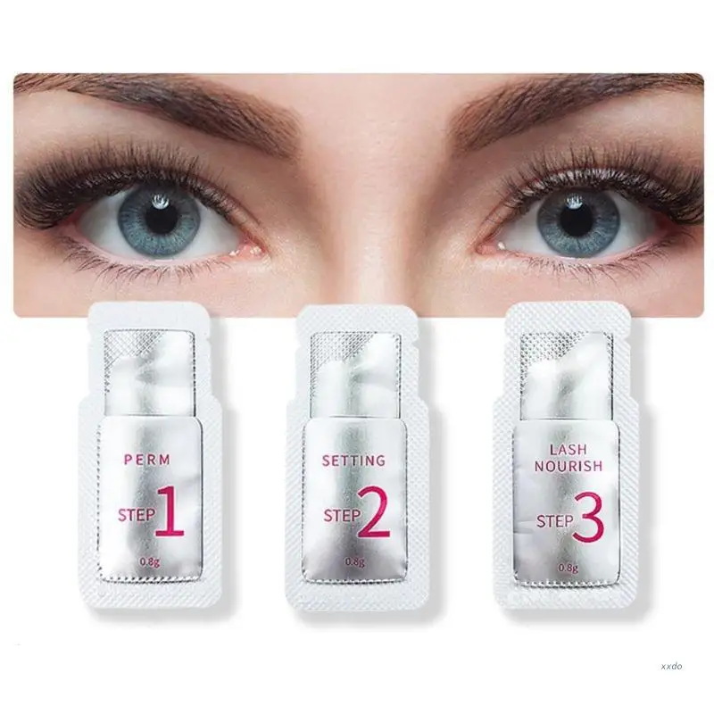 

3Pieces/Lot #1#2#3 Sachet Lashes Lift Lotion Eyelash Perm Lashes Lifting Kit Eyelash Nutrition Lotion Eye Makeup Tools