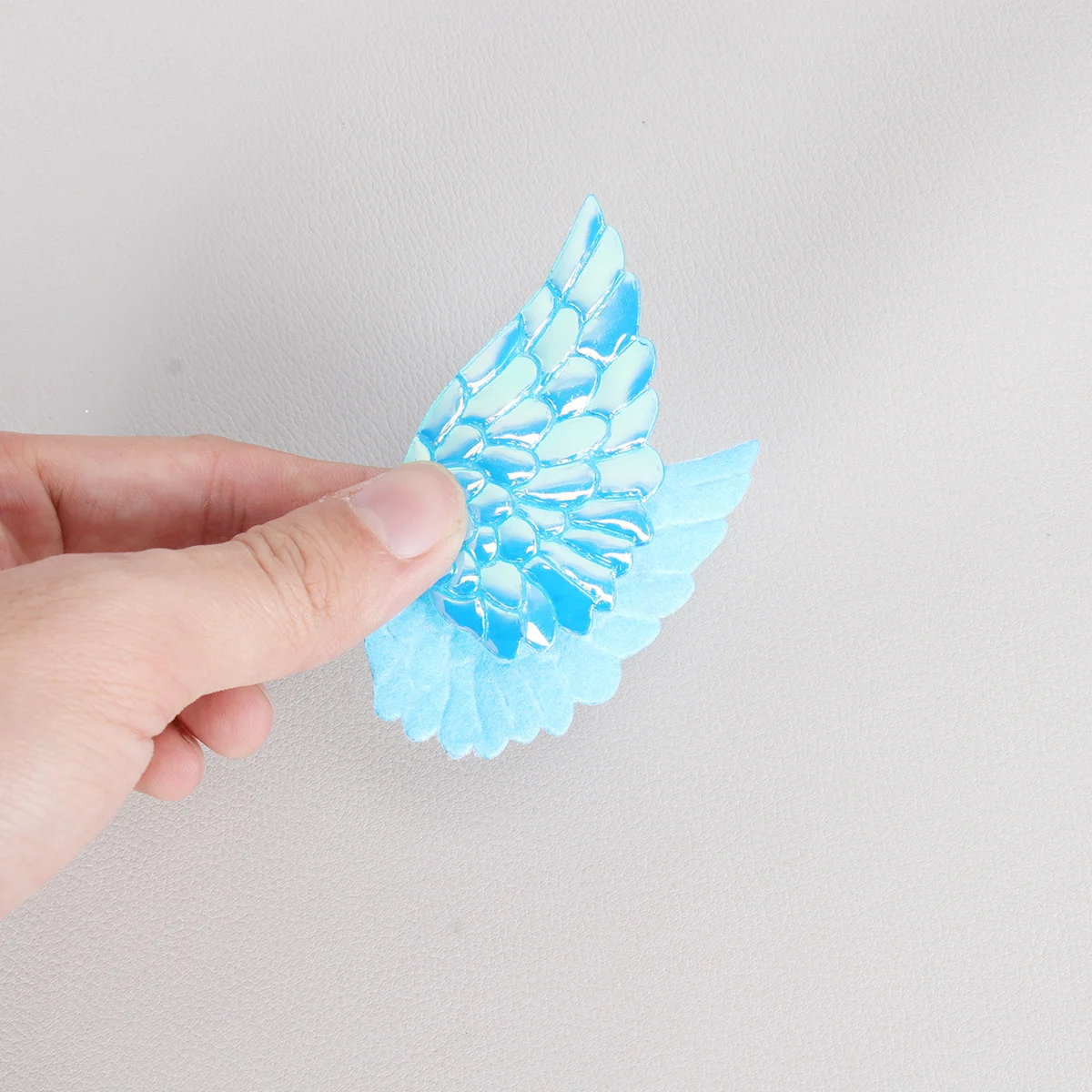 30Pcs PU 천사 날개 어린이를위한 DIY 재료 헤어 액세서리 공예 장식 경..