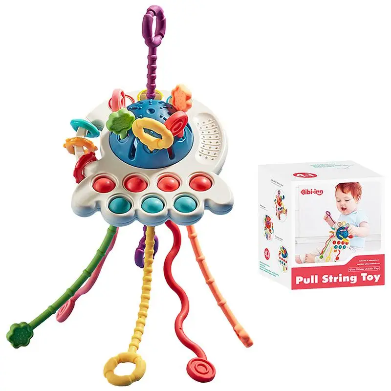 

UFO Sensory Toys Bright Colours UFO Sensory Silicone Toys UFO Interactive Toy Fine Motor Skills Learning For Infants Toddlers