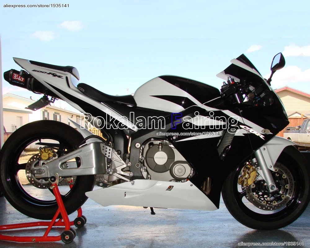 Kit de carenado para motocicleta deportiva, moldeado por inyección, color blanco y Honda CBR600RR 2003 2004 CBR 600 RR 600RR 03 04|f5 box|f5f5 fitness - AliExpress