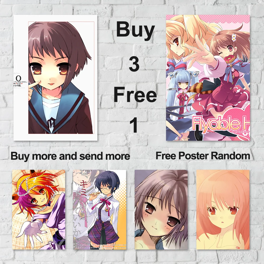 

Modern Home Decor Canvas Prints Paintings Glamor On The Wall Modular Custom Images Japanese Anime Girls Quality Poster Artwork