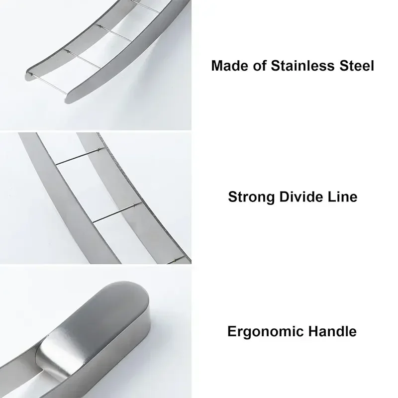 Stainless Steel Watermelon Cube Cutter Watermelon Slicer Safe Watermelon Fruit Cutter Knives Melon Cutter for Kitchen Gadget