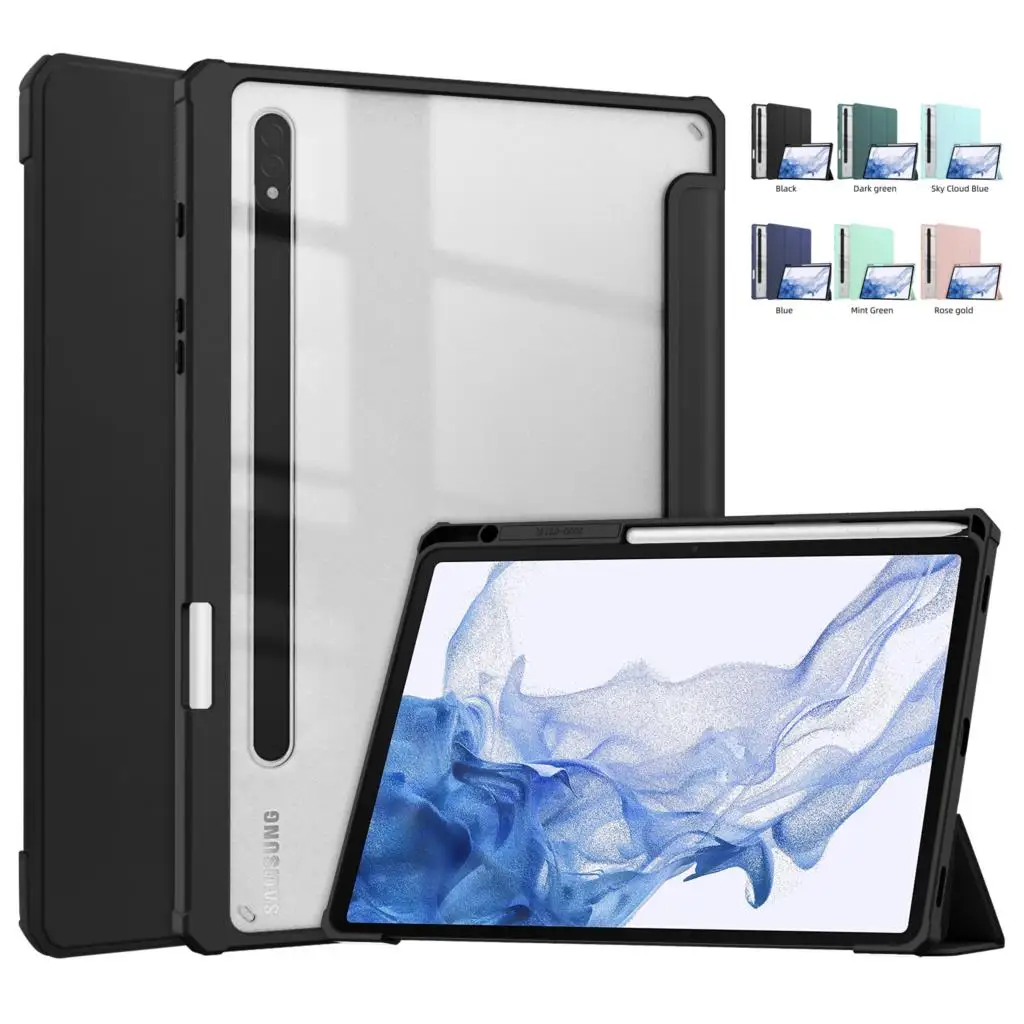 Custodia Per Samsung Galaxy Tab S9 Plus 12.4 S8 Plus X800 A8 X200 X800 S7 Fe T730 S6 Lite P610 S7 T870 Flip Cover Antiurto