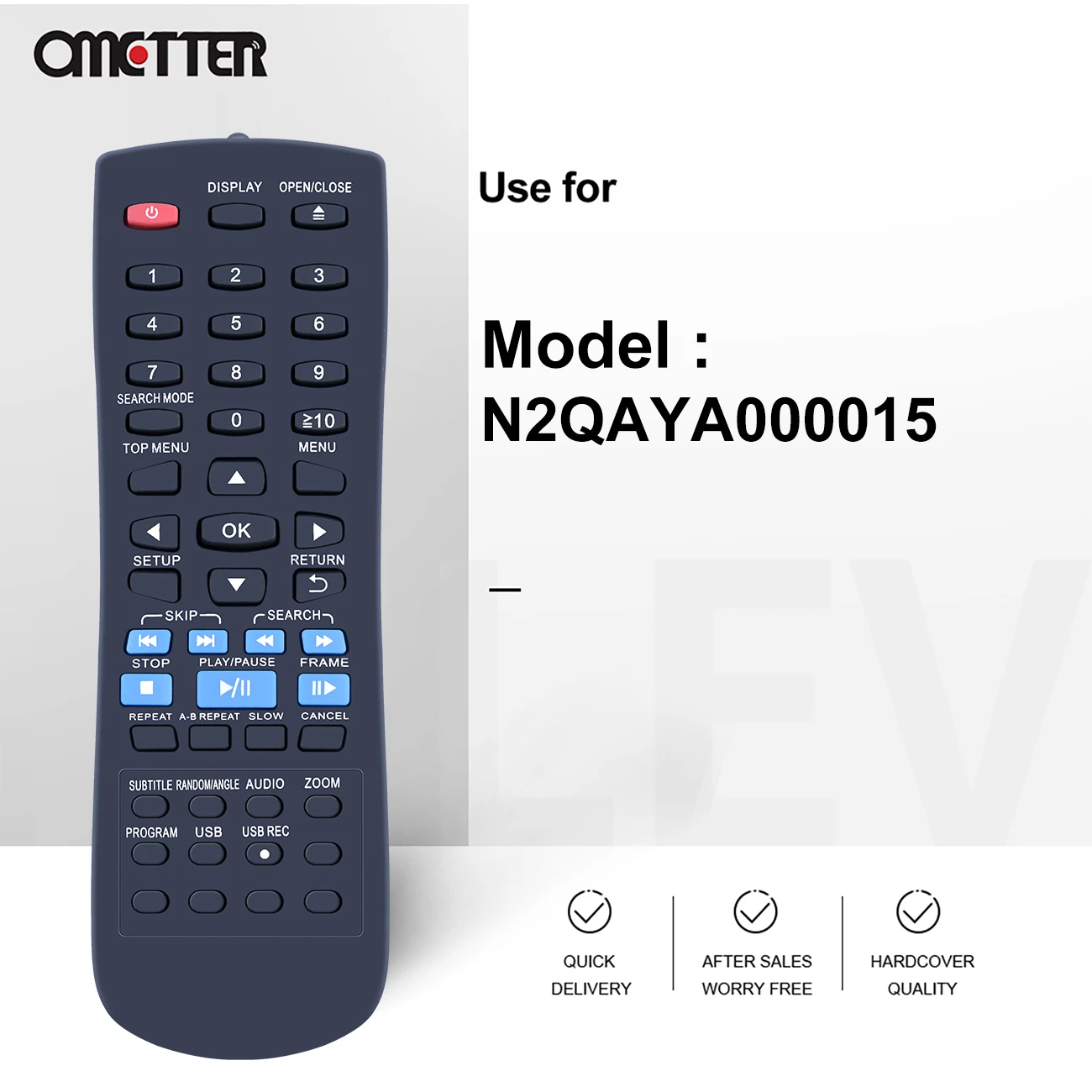 N2QAYA000015フィットパナソニックdvdリモートcdプレーヤーDVD