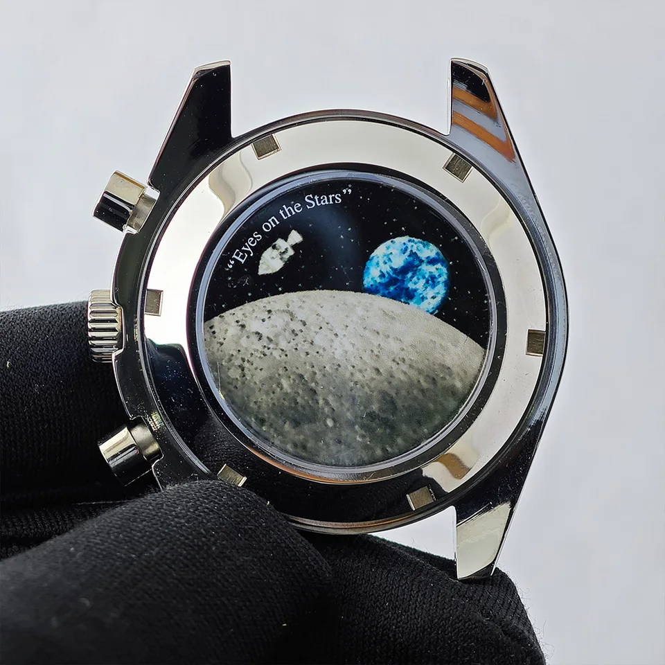 男性用金属ケース,時計ケース20mm,vk63ムーブメントに適合