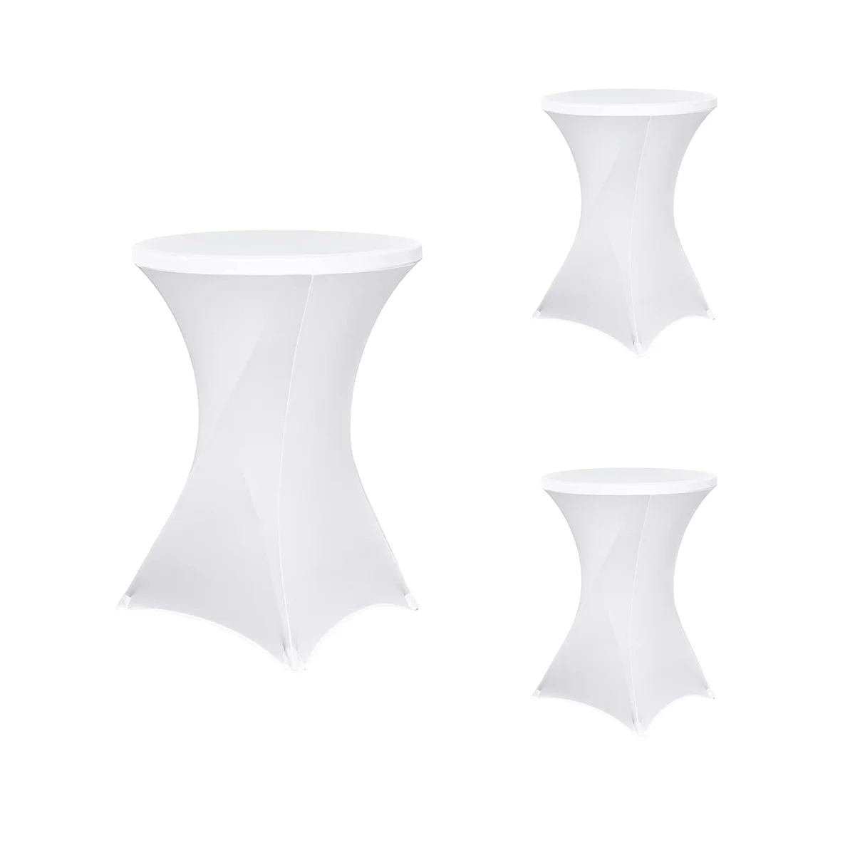 

3PCS Stretch Bar Table Covers for Bistro Table Reinforcement in the Foot Area Stretch Cover for Bar Tables