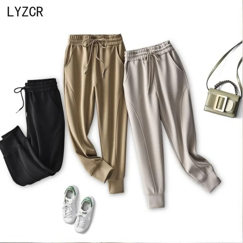 

Modal Sweatpants For Women 2022 Spring High Waist Women's Harem Pants Loose Woman Cotton Elastic Waist Streetwear Women Pants